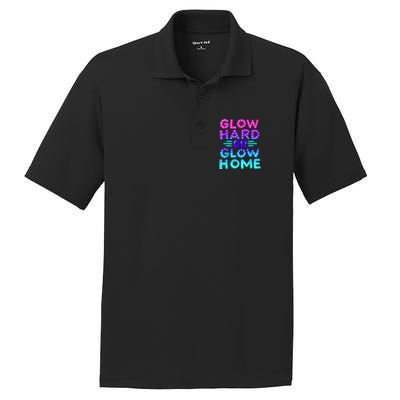 Glow Hard Or Glow Home Neon Party Lover PosiCharge RacerMesh Polo