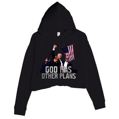 God Has Other Plans Legends Never Die Fight Crop Fleece Hoodie