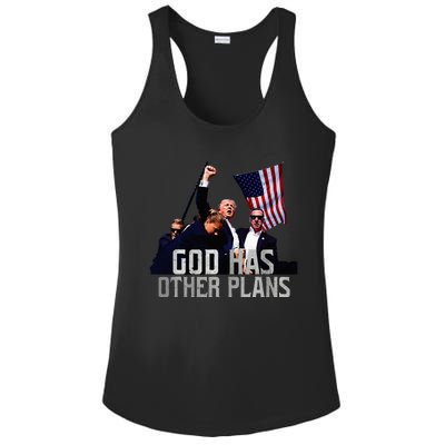 God Has Other Plans Legends Never Die Fight Ladies PosiCharge Competitor Racerback Tank