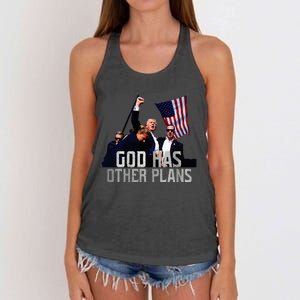 God Has Other Plans Legends Never Die Fight Women's Knotted Racerback Tank