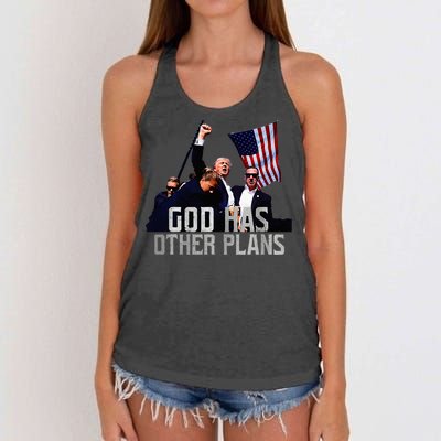 God Has Other Plans Legends Never Die Fight Women's Knotted Racerback Tank