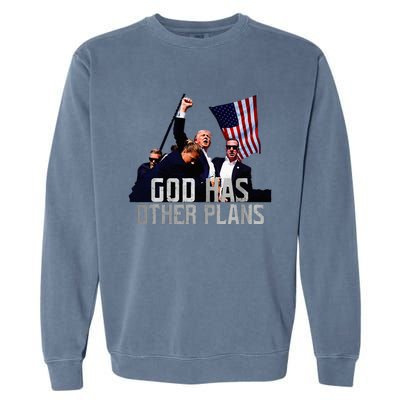 God Has Other Plans Legends Never Die Fight Garment-Dyed Sweatshirt