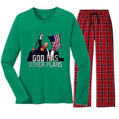 God Has Other Plans Legends Never Die Fight Women's Long Sleeve Flannel Pajama Set 