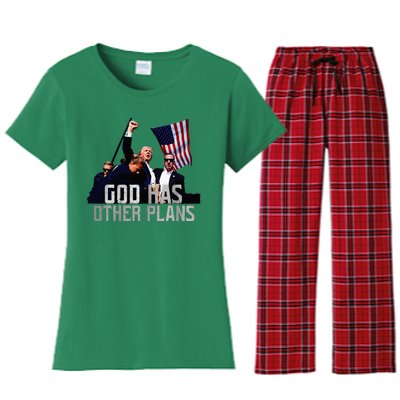 God Has Other Plans Legends Never Die Fight Women's Flannel Pajama Set