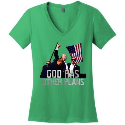 God Has Other Plans Legends Never Die Fight Women's V-Neck T-Shirt