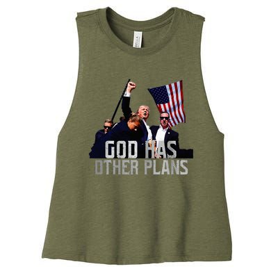 God Has Other Plans Legends Never Die Fight Women's Racerback Cropped Tank