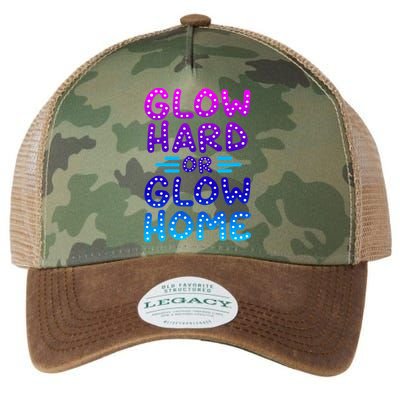 Glow Hard Or Glow Home Party Legacy Tie Dye Trucker Hat