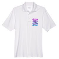 Glow Hard Or Glow Home Party Men's Origin Performance Pique Polo