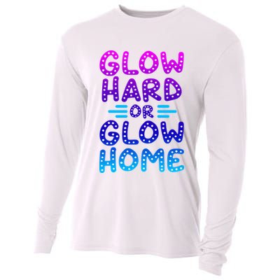 Glow Hard Or Glow Home Party Cooling Performance Long Sleeve Crew