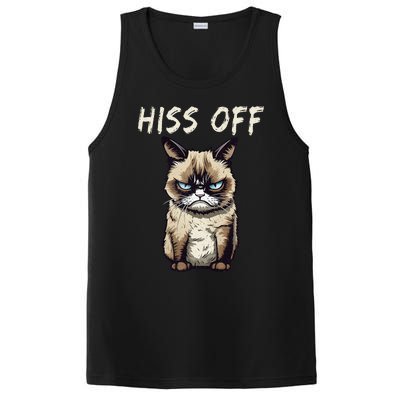 Grumpy Hiss Off Cat Meow Cat PosiCharge Competitor Tank