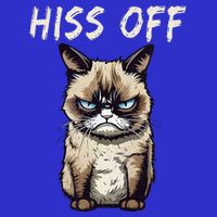 Grumpy Hiss Off Cat Meow Cat Full-Length Apron With Pockets