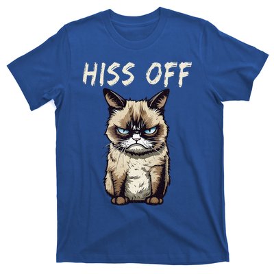 Grumpy Hiss Off Cat Meow Cat T-Shirt