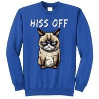 Grumpy Hiss Off Cat Meow Cat Tall Sweatshirt