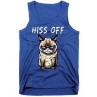 Grumpy Hiss Off Cat Meow Cat Tank Top