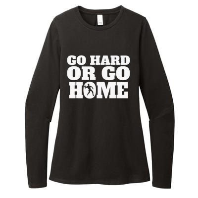 Go Hard Or Go Home Racquetball Funny Gift Womens CVC Long Sleeve Shirt