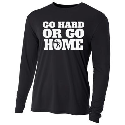 Go Hard Or Go Home Racquetball Funny Gift Cooling Performance Long Sleeve Crew