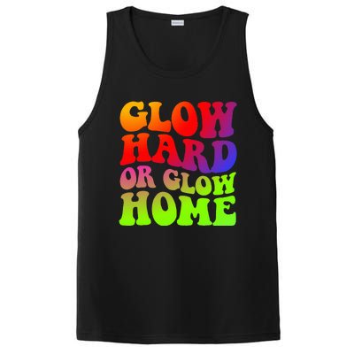 Glow Hard Or Glow Home 70s 80s PosiCharge Competitor Tank