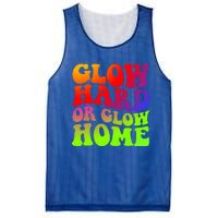 Glow Hard Or Glow Home 70s 80s Mesh Reversible Basketball Jersey Tank