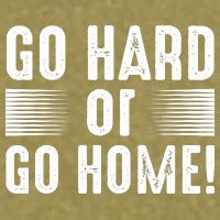 Go Hard Or Go Home Garment-Dyed Women's Muscle Tee