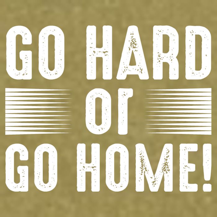 Go Hard Or Go Home Garment-Dyed Women's Muscle Tee