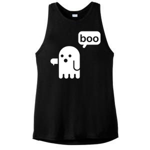 Ghost Boo Thumbs Down Ladies PosiCharge Tri-Blend Wicking Tank