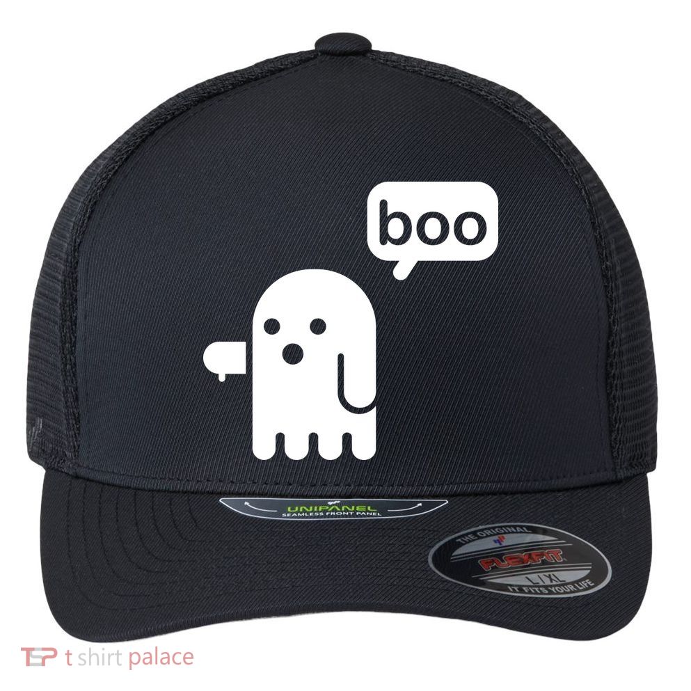 Ghost Boo Thumbs Down Flexfit Unipanel Trucker Cap