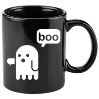 Ghost Boo Thumbs Down 11oz C Handle Ceramic Mug