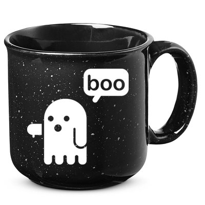 Ghost Boo Thumbs Down 15oz Campfire Ceramic Mug