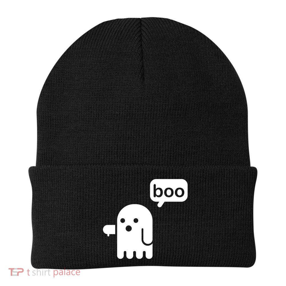 Ghost Boo Thumbs Down Beanie