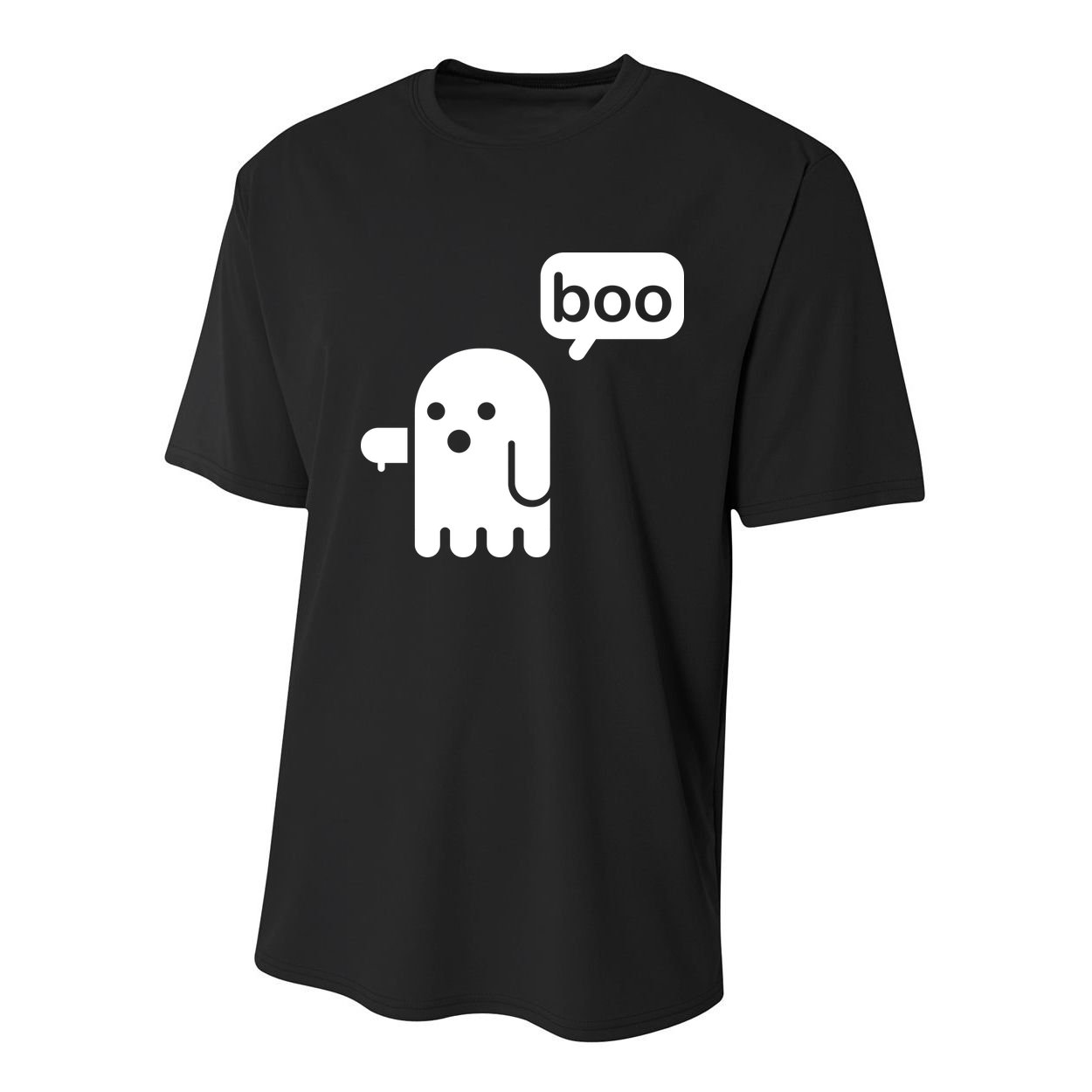 Ghost Boo Thumbs Down Youth Performance Sprint T-Shirt