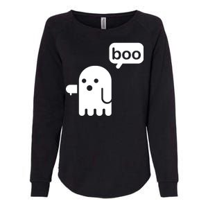 Ghost Boo Thumbs Down Womens California Wash Sweatshirt