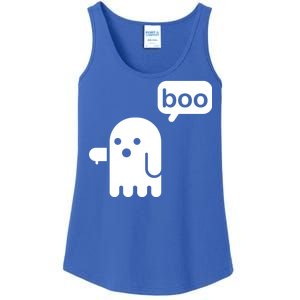 Ghost Boo Thumbs Down Ladies Essential Tank