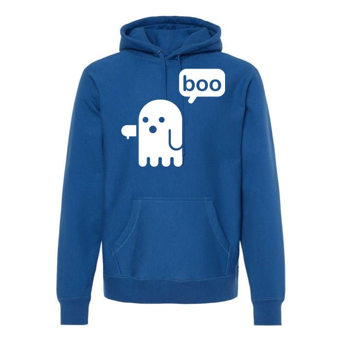 Ghost Boo Thumbs Down Premium Hoodie