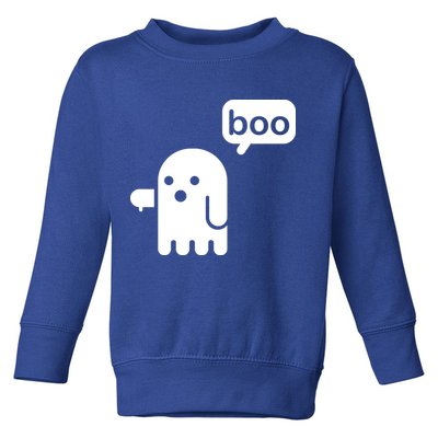 Ghost Boo Thumbs Down Toddler Sweatshirt