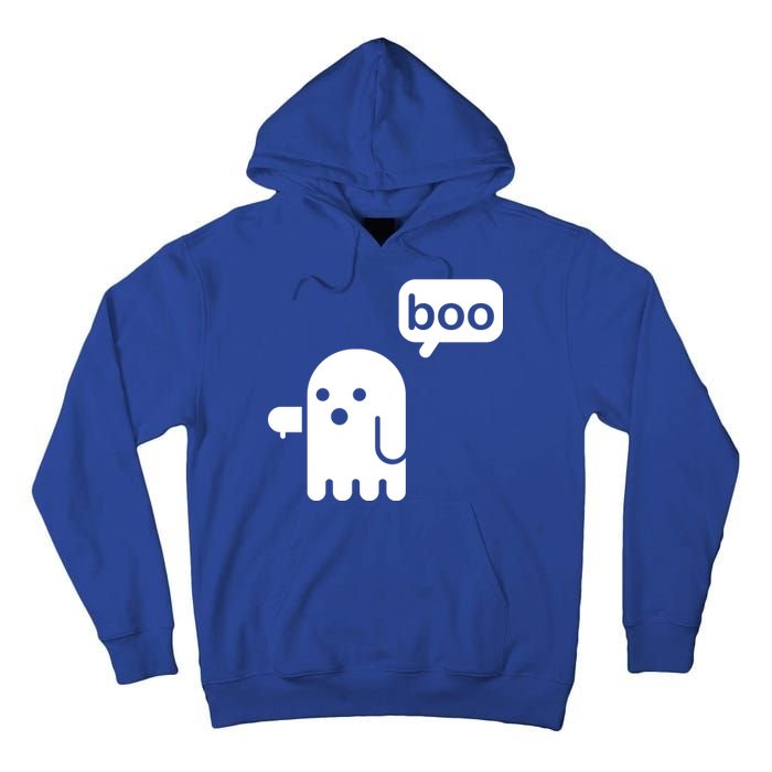 Ghost Boo Thumbs Down Tall Hoodie