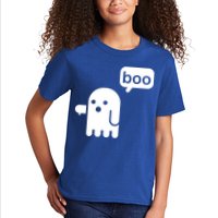 Ghost Boo Thumbs Down Kids T-Shirt