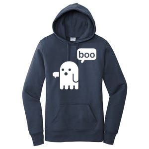 Ghost Boo Thumbs Down Women's Pullover Hoodie