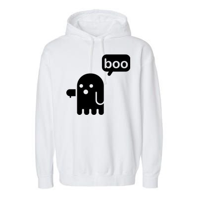 Ghost Boo Thumbs Down Garment-Dyed Fleece Hoodie