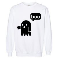 Ghost Boo Thumbs Down Garment-Dyed Sweatshirt