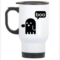 Ghost Boo Thumbs Down Stainless Steel Travel Mug