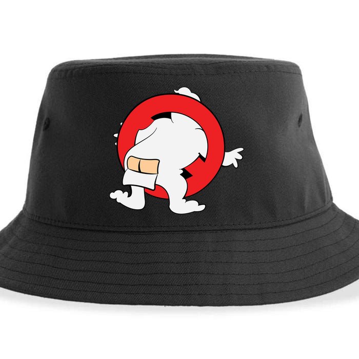 Ghost Buster Behind  Sustainable Bucket Hat