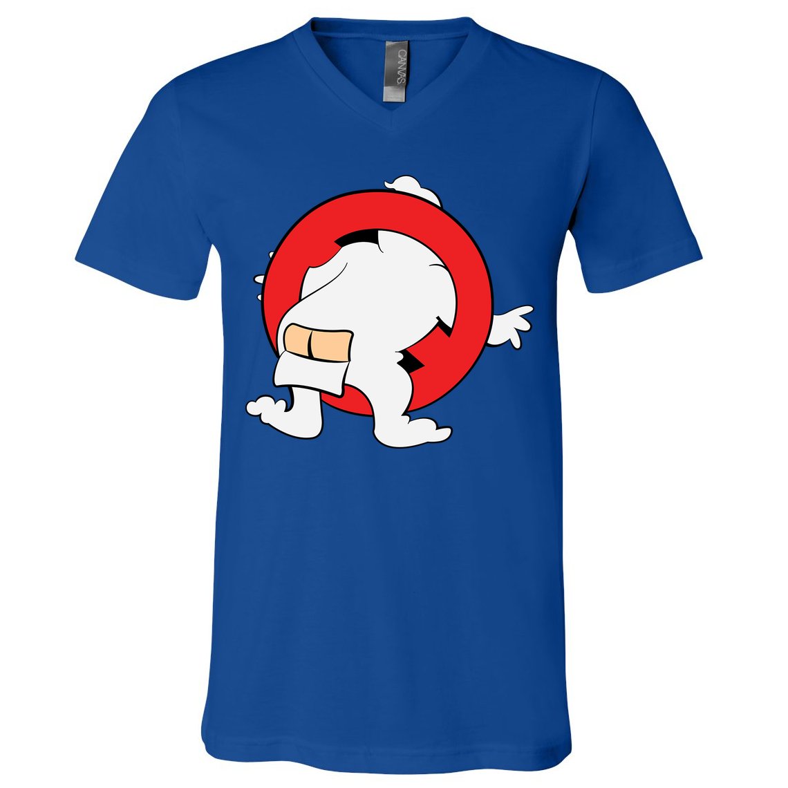 Ghost Buster Behind  V-Neck T-Shirt