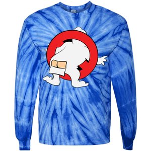 Ghost Buster Behind  Tie-Dye Long Sleeve Shirt