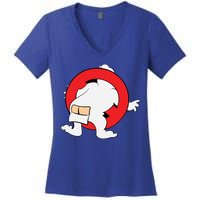 Ghost Buster Behind  Women's V-Neck T-Shirt