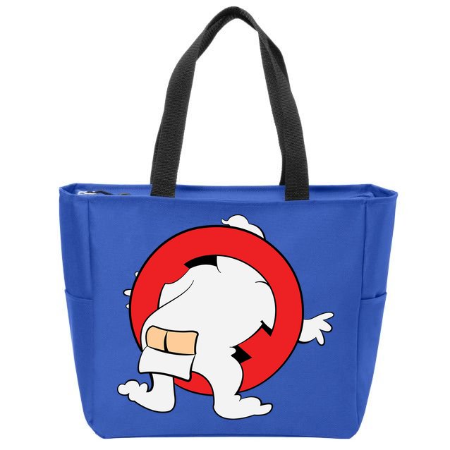 Ghost Buster Behind  Zip Tote Bag