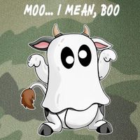 Ghost Cow Moo I Mean Bo Funny Halloween Legacy Tie Dye Trucker Hat