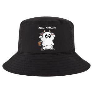 Ghost Cow Moo I Mean Bo Funny Halloween Cool Comfort Performance Bucket Hat