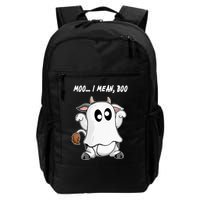 Ghost Cow Moo I Mean Bo Funny Halloween Backpack