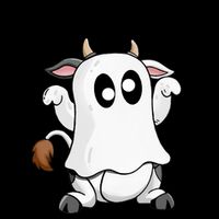 Ghost Cow Moo I Mean Bo Funny Halloween Mug