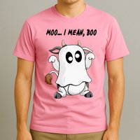 Ghost Cow Moo I Mean Bo Funny Halloween T-Shirt